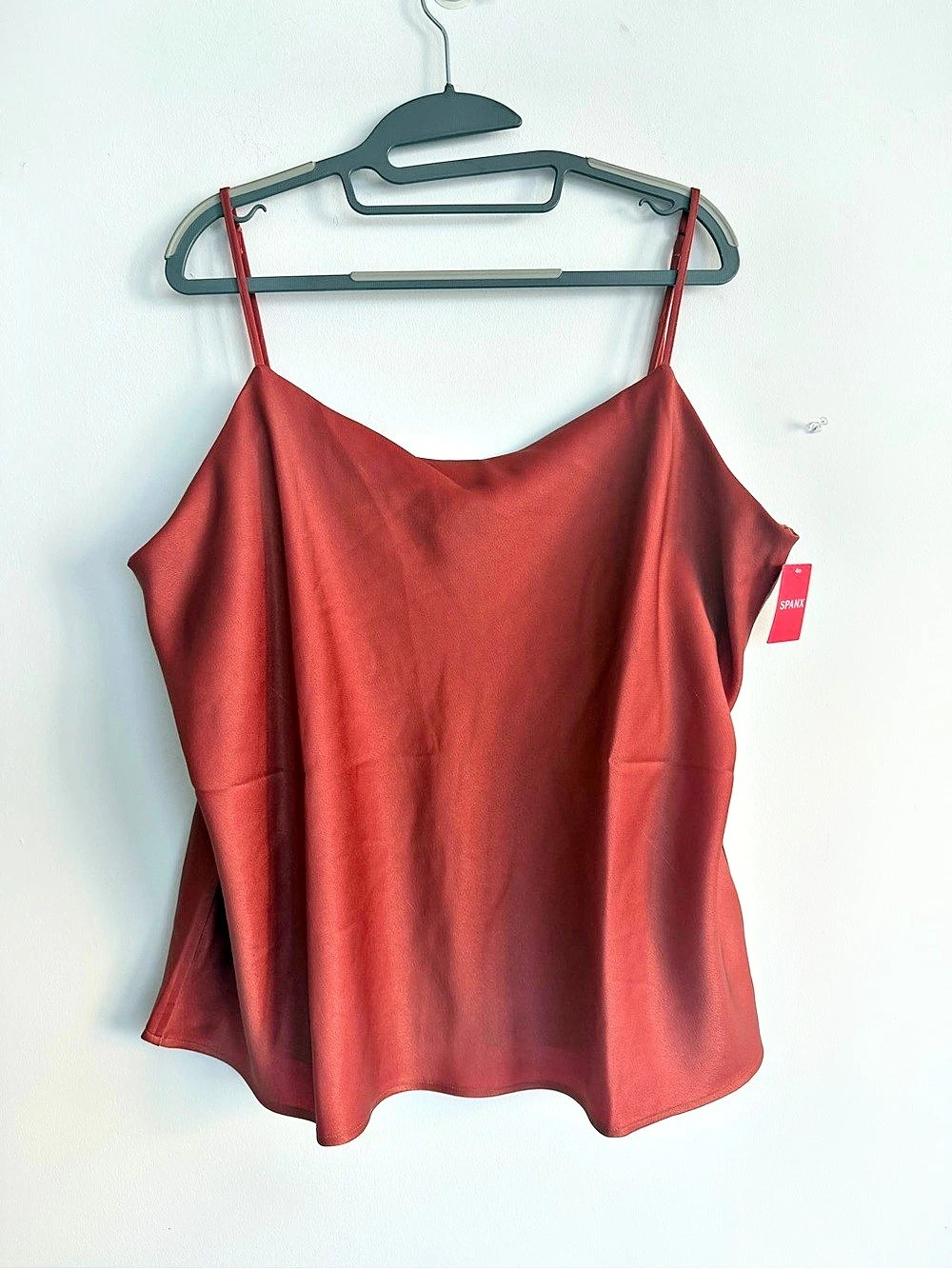 SPANX Carefree Crepe Reversible Cami Red Size 2X